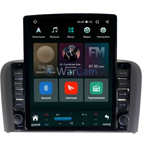 Volvo S80 I 1998-2006 Canbox M-Line 5610-9319 на Android 10 (4G-SIM, 2/32, DSP, QLed, Tesla)