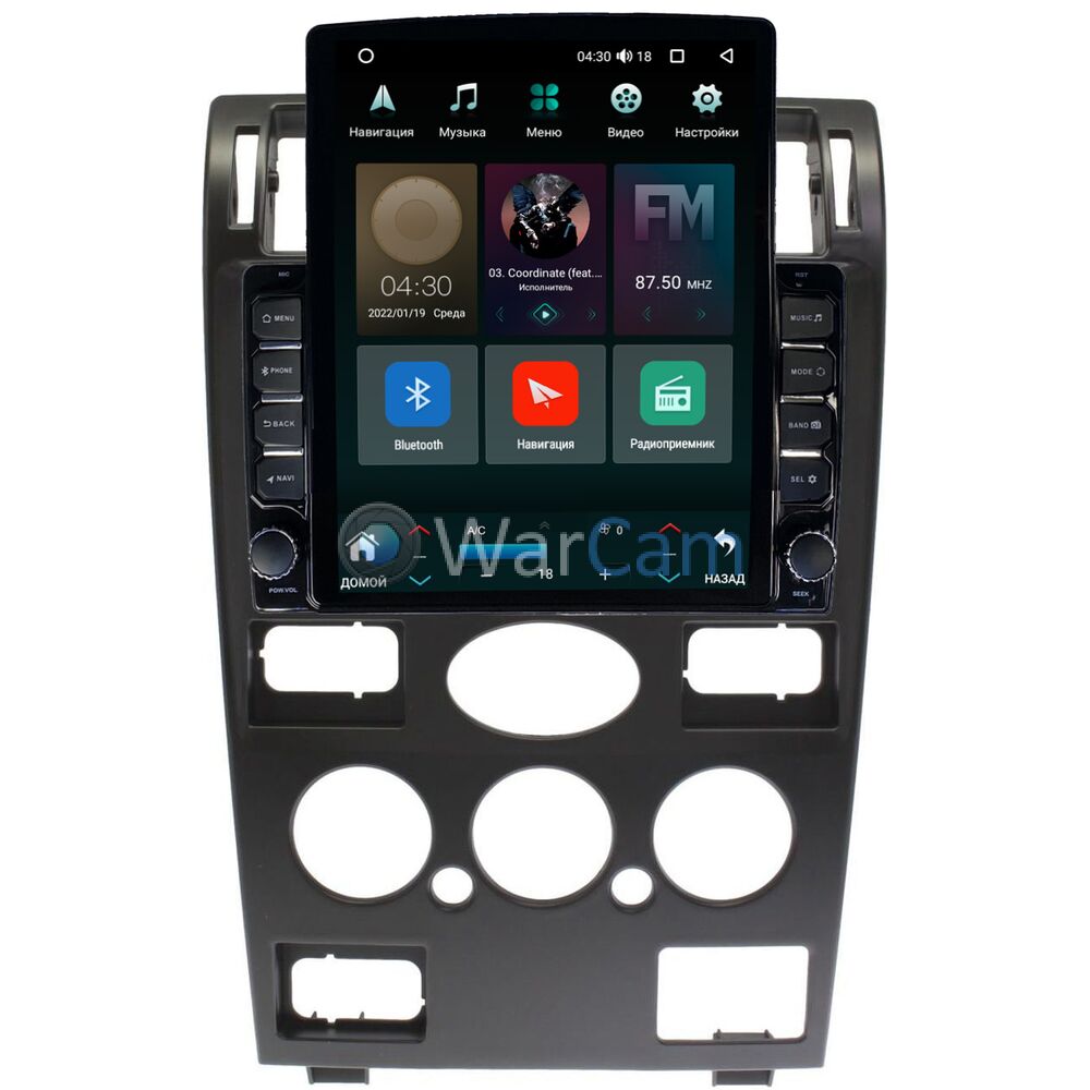 Штатная магнитола Canbox H-Line 5612-9-FR132N для Ford Mondeo III 2000-2003  (седан) на Android 10 (4G-SIM, 4/64, DSP, QLed, Tesla) Купить