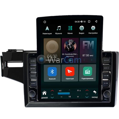 Honda Jazz III 2015-2021 Canbox H-Line 5611-10-468 на Android 10 (4G-SIM, 3/32, DSP, QLed, Tesla)