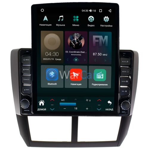 Subaru Forester 3, Impreza 3 (2007-2013) Canbox H-Line 5611-9080 на Android 10 (4G-SIM, 3/32, DSP, QLed, Tesla)