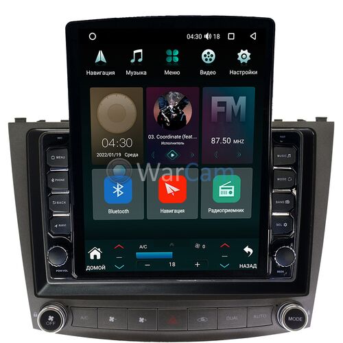 Lexus IS II 2005-2013 (для авто без NAVI) Canbox M-Line 5610-10-250 на Android 10 (4G-SIM, 2/32, DSP, QLed, Tesla)