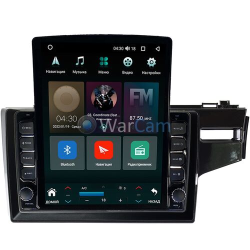 Honda Fit III 2013-2021 Canbox H-Line 5611-10-508 на Android 10 (4G-SIM, 3/32, DSP, QLed, Tesla)