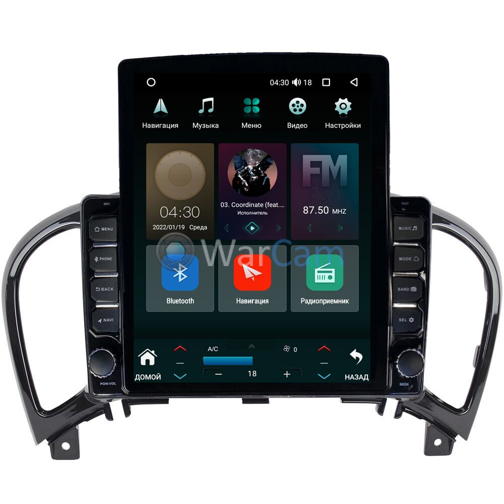 Штатная магнитола Nissan Juke I 2010-2019 Canbox M-Line 5610-9154 на  Android 10 (4G-SIM, 2/32, DSP, QLed, Tesla) Купить