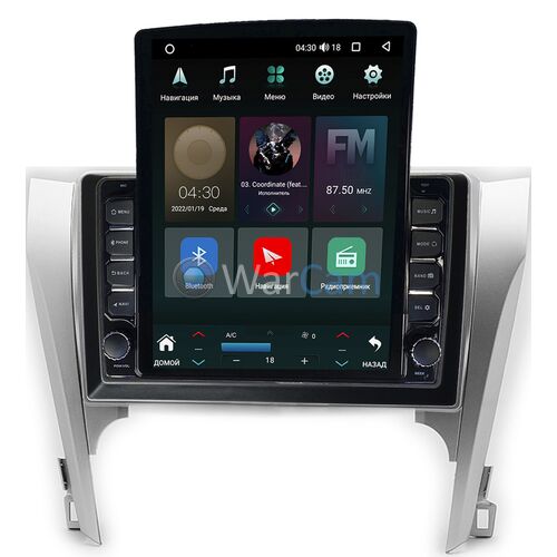 Toyota Camry XV50 2011-2014 Canbox H-Line 5611-1003 на Android 10 (4G-SIM, 3/32, DSP, QLed, Tesla) (для авто с камерой, JBL)