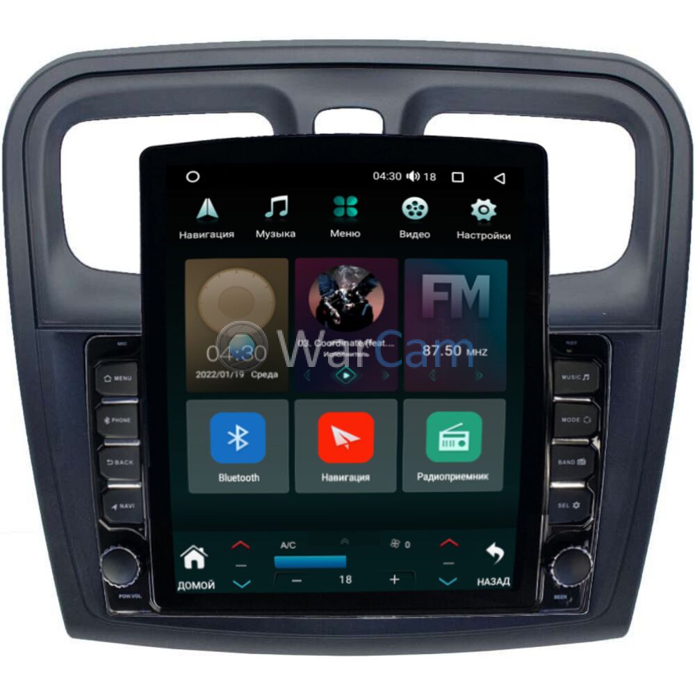 Штатная магнитола Renault Logan II 2013-2020, Sandero II 2013-2020 Canbox  H-Line 5611-9-3010 на Android 10 (4G-SIM, 3/32, DSP, QLed, Tesla) Купить