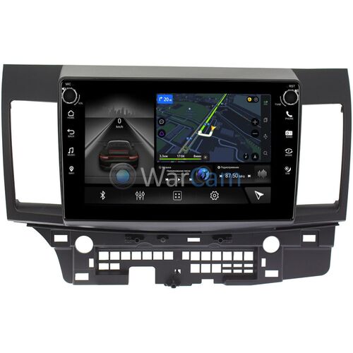 Mitsubishi Lancer X 2007-2018 для авто без Rockford Canbox H-Line 7807-1021 на Android 10 (4G-SIM, 4/64, DSP, QLed) С крутилками