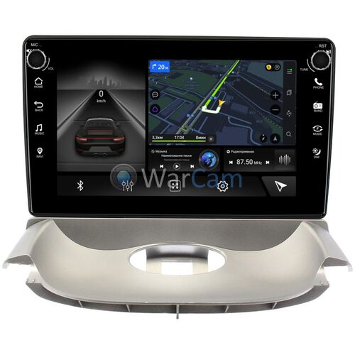 Peugeot 206 (1998-2012) Canbox H-Line 7802-9196 на Android 10 (4G-SIM, 3/32, DSP, IPS) С крутилками
