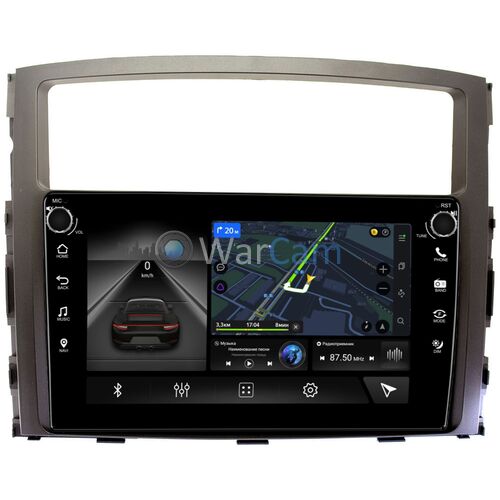 Mitsubishi Pajero IV 2006-2021 для авто с Rockford Canbox H-Line 7802-9070 на Android 10 (4G-SIM, 3/32, DSP, IPS) С крутилками