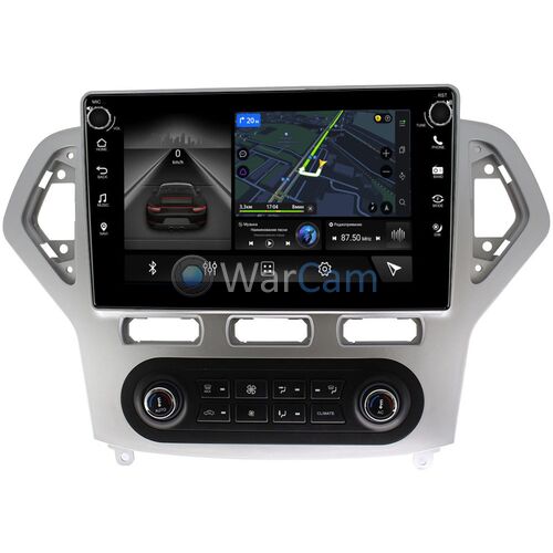 Ford Mondeo IV 2007-2010 (серебро) Canbox H-Line 7806-1016 для авто с Blaupunkt на Android 10 (4G-SIM, 3/32, DSP, QLed) С крутилками