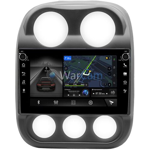 Jeep Compass, Liberty (Patriot) (2009-2016) Canbox H-Line 7806-10-810 на Android 10 (4G-SIM, 3/32, DSP, QLed) С крутилками