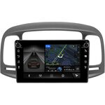 Hyundai Verna II 2005-2010 (черная) Canbox M-Line 7801-9-1411 Android 10 (4G-SIM, 2/32, DSP, IPS) С крутилками