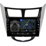 Hyundai Solaris I 2011-2017 Canbox H-Line 7803-9027 на Android 10 (4G-SIM, 4/64, DSP, IPS) С крутилками