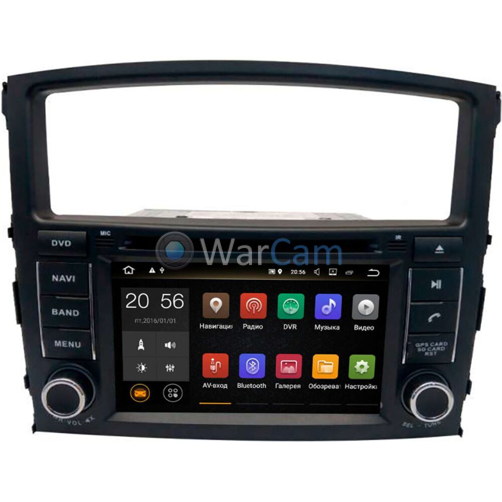 Штатная магнитола Mitsubishi Pajero IV 2006-2021 Canbox 2895 на Android 9.0  Купить