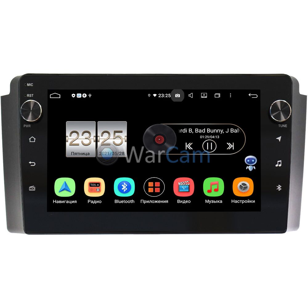 Штатная магнитола SsangYong Rexton 2001-2007 OEM BPX609-SY020N на Android  10 (4/64, DSP, IPS, с крутилками) Купить