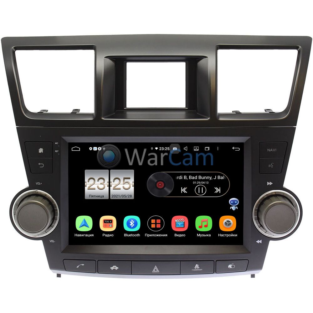 Штатная магнитола Toyota Highlander (U40) (2007-2013) OEM PX609-ALHLDH012- КНОПКА на Android 10 (4/64, DSP, IPS) Купить