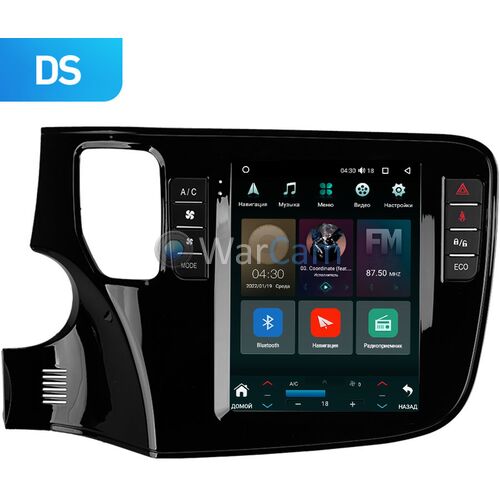 Mitsubishi Outlander III 2012-2022 Canbox M-Line (Tesla style) 9.7 дюймов 2/32 5620-1312-58 на Android 10 (4G-SIM, DSP, QLed)