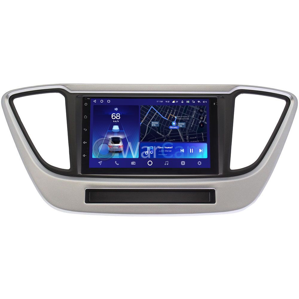Hyundai Solaris установка головного устройства 2 DIN.