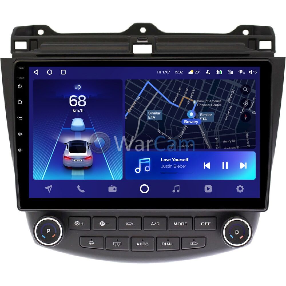 Штатное головное устройство Honda Accord 7 (2002-2008) Teyes CC2 PLUS 10  дюймов 3/32 RM-1073 на Android 10 (4G-SIM, DSP, QLed) Купить