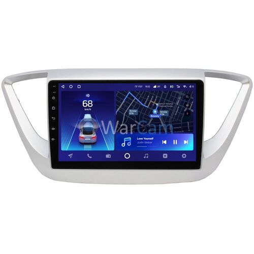Hyundai Solaris II 2017-2020, 2020-2022 (для авто без экрана) Teyes CC2 PLUS 9 дюймов 3/32 RM-9039 на Android 10 (4G-SIM, DSP, QLed)