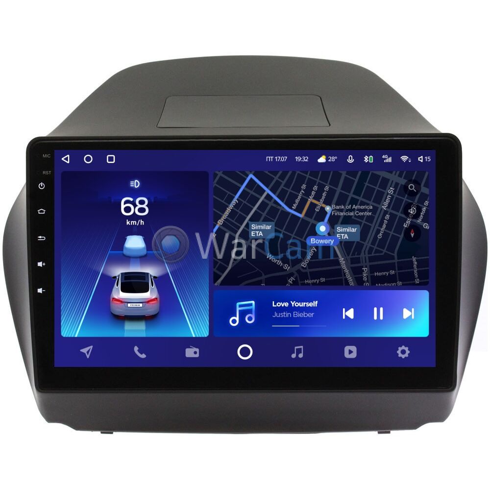 Штатное головное устройство Teyes CC2 PLUS 10 дюймов 4/64 RM-1043 для  Hyundai ix35 2010-2015 на Android 10 (4G-SIM, DSP, QLed) (для авто без  камеры) Купить