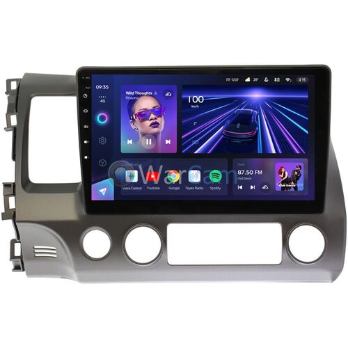 Honda Civic 8 (4D) (2005-2012) Teyes CC3 10 дюймов 3/32 RM-10-063 на Android 10 (4G-SIM, DSP, QLed)