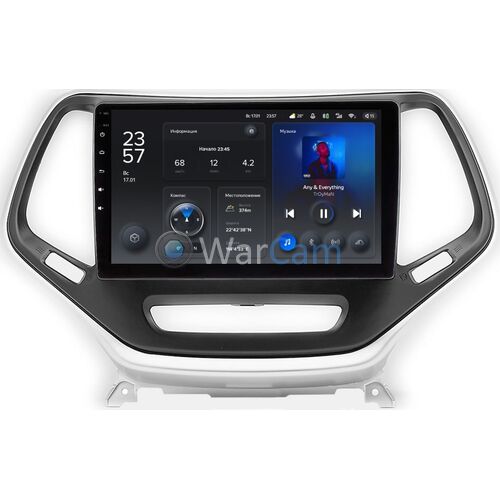 Jeep Cherokee 5 (KL) (2013-2022) Teyes X1 10 дюймов 2/32 RM-10-811 на Android 10 (4G-SIM, DSP)