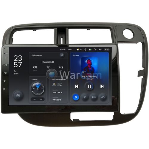 Honda Civic 7 (2000-2006) (без климата) Teyes X1 9 дюймов 2/32 RM-9-226 на Android 10 (4G-SIM, DSP) (правый руль)