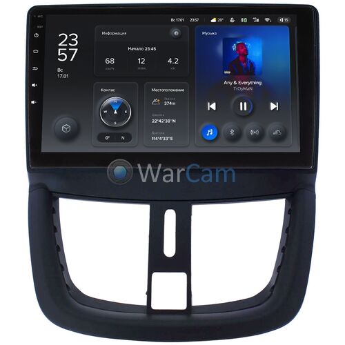 Peugeot 207 (2006-2015) Teyes X1 WIFI 9 дюймов 2/32 RM-9203 на Android 8.1 (DSP, IPS, AHD)