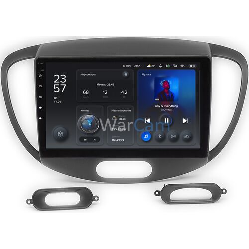 Hyundai i10 I 2007-2013 Teyes X1 9 дюймов 2/32 RM-9-143 на Android 10 (4G-SIM, DSP)