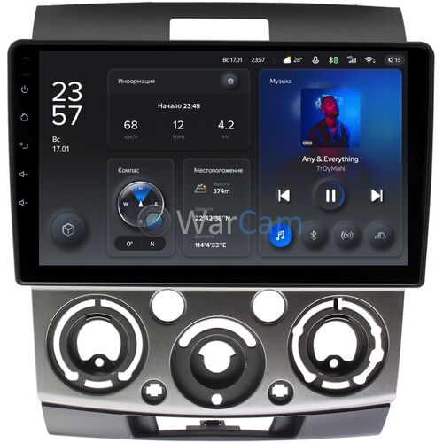 Ford Ranger II 2006-2012 Teyes X1 9 дюймов 2/32 RM-9139 на Android 10 (4G-SIM, DSP)