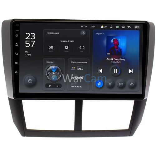 Subaru Forester 3, Impreza 3 (2007-2013) Teyes X1 9 дюймов 2/32 RM-9080 на Android 10 (4G-SIM, DSP)