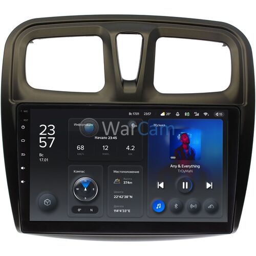 Renault Logan II 2013-2020, Sandero II 2013-2020 Teyes X1 10 дюймов 2/32 RM-1090 на Android 10 (4G-SIM, DSP)