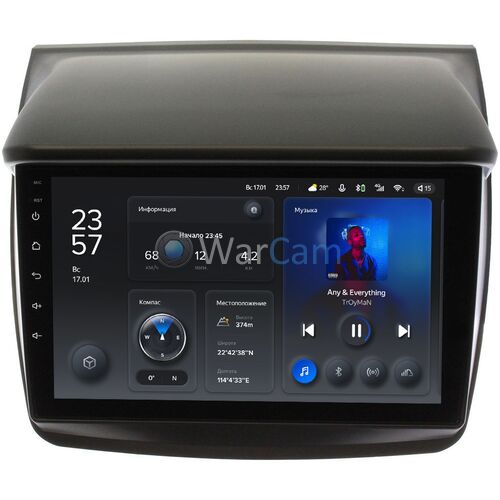 Mitsubishi Pajero Sport II 2008-2016, L200 IV 2006-2015 Teyes X1 9 дюймов 2/32 RM-9057 на Android 10 (4G-SIM, DSP)