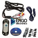 Навесной монитор на подголовник ERGO ER10VS со встроенным DVD плеером и монитором 10"