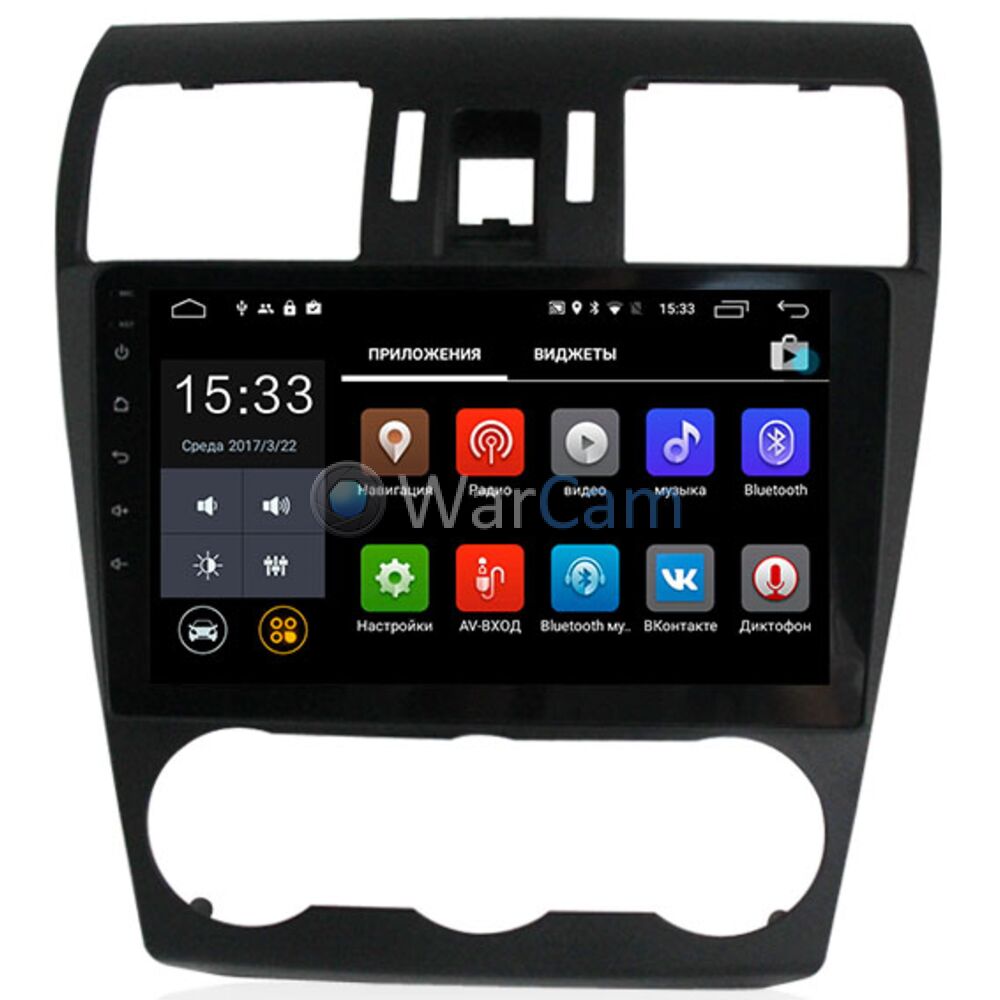 Штатная магнитола CarMedia MKD-9108 Subaru Forester IV 2012-2014, Impreza  IV 2012-2015, XV I 2011-2015 Android 7.1 Купить