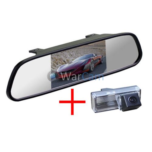 Зеркало + камера для Toyota LC-100 (03-07), LC-200 (12+), Prado 120 (02-09) с запаской под днищем