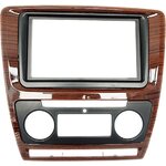 Магнитола в штатное место 2 din Skoda Octavia II (A5) 2004-2013 дерево (с климат-контролем) OEM на Android 10 (RS7-RP-11-352-396)