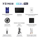 Штатное головное устройство Teyes CC2L PLUS 9 дюймов 1/16 RM-9060 для Ford Focus 2 (2005-2011) с климатом на Android 8.1 (DSP, IPS, AHD)