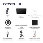 Штатное головное устройство Teyes X1 9 дюймов 2/32 RM-9-1389 для Infiniti FX35 (2008-2013) на Android 10 (4G-SIM, DSP)